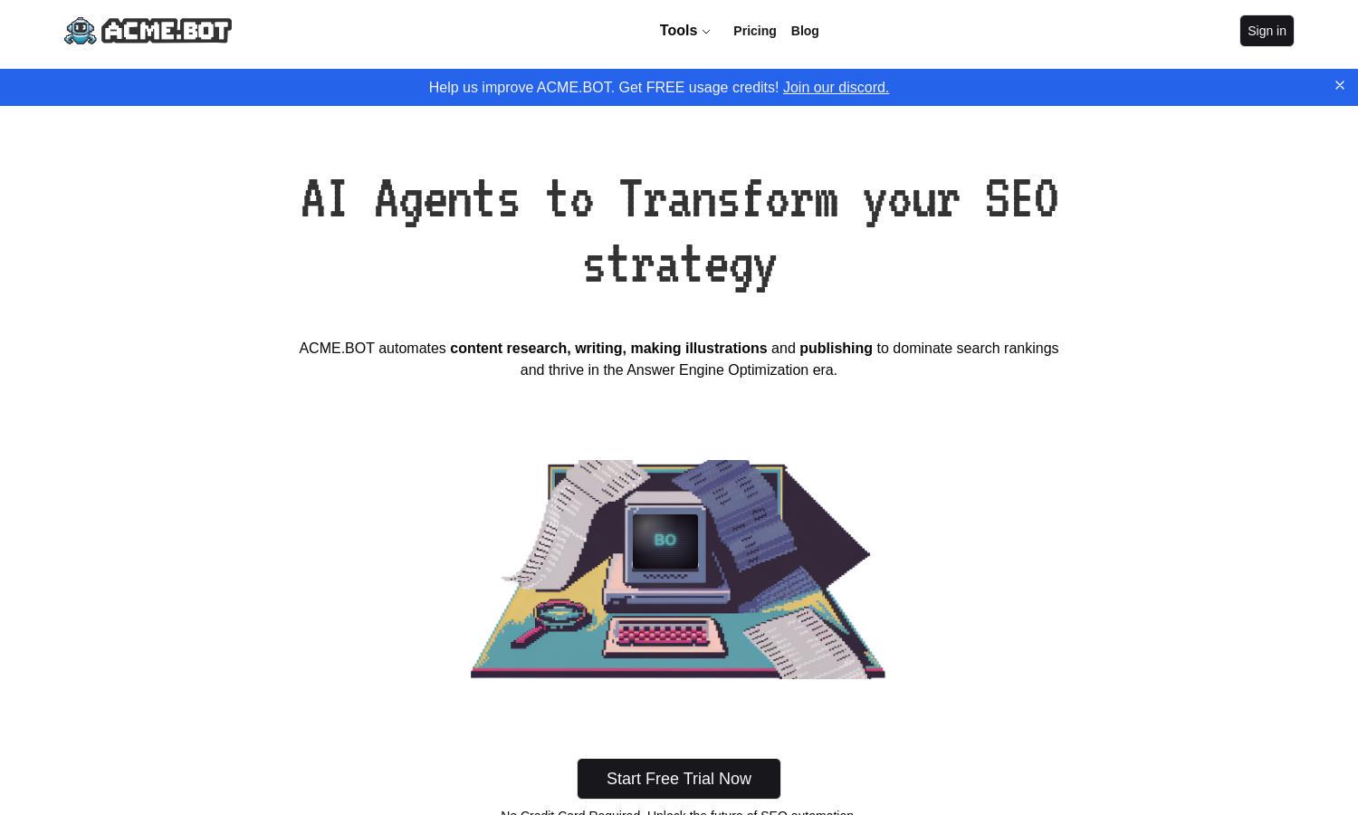 Acme Bot Website