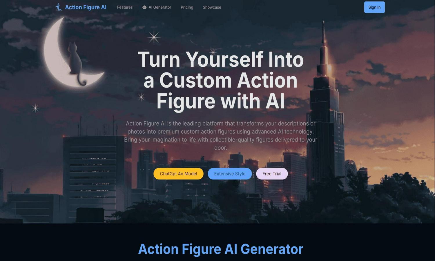 Action Figure AI Website