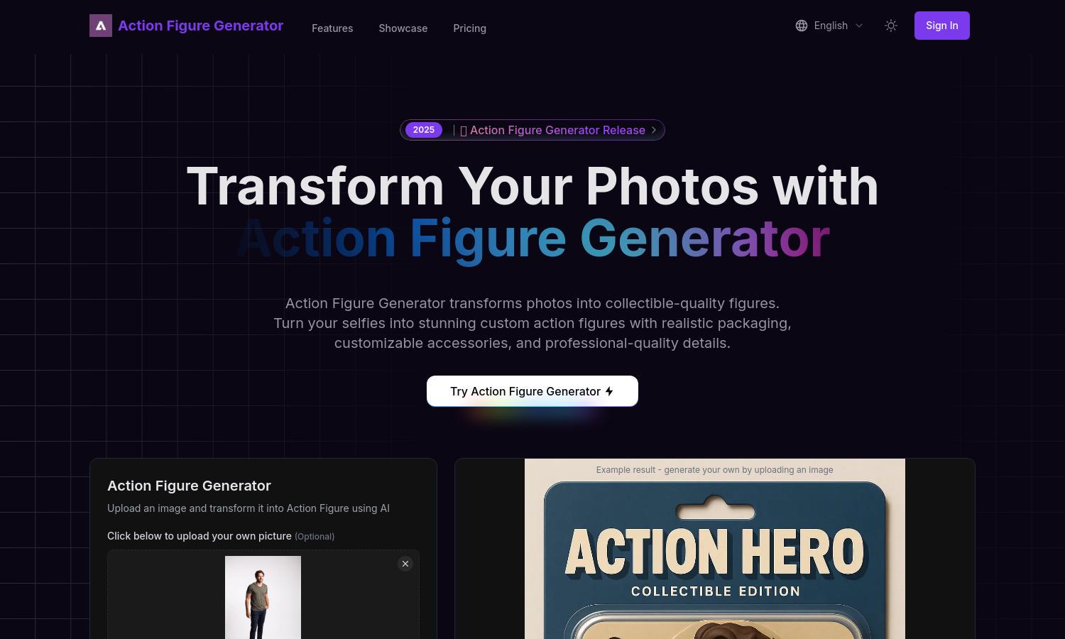 Action Figure Generator Website