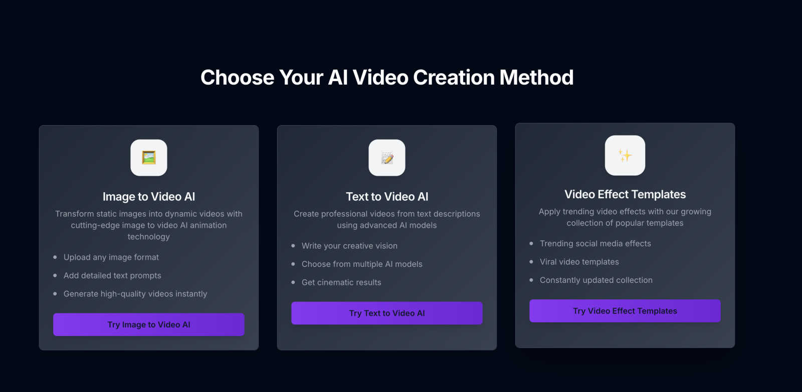 imagetovideo.io application interface and features