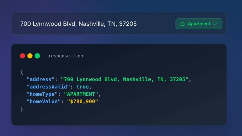 AddressVerify application interface and features