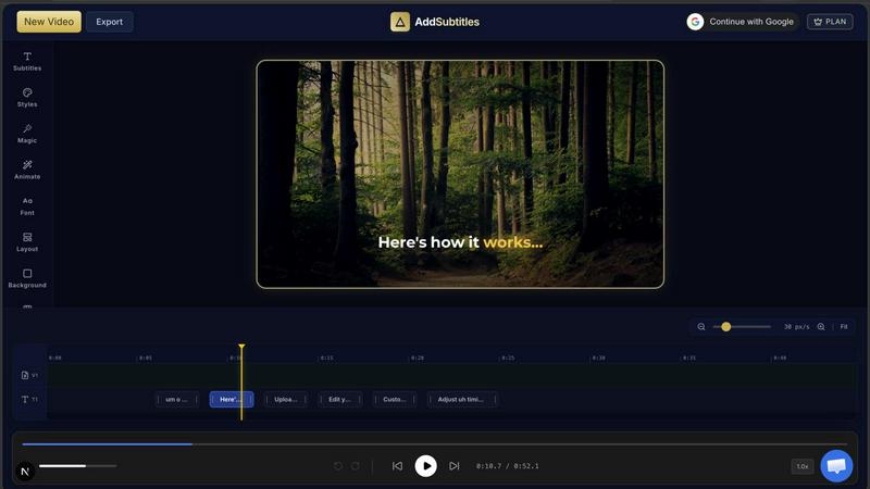 AddSubtitles screenshot