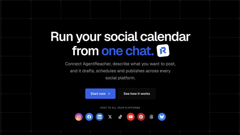 AgentReacher application interface and features
