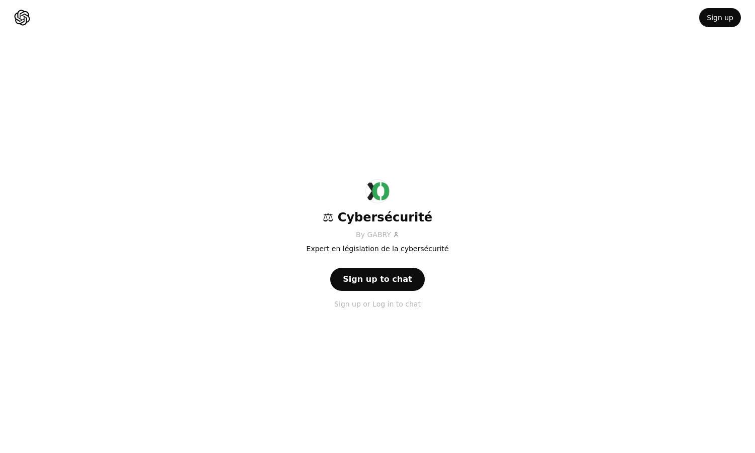 ChatGPT - ⚖️ Cybersécurité Website