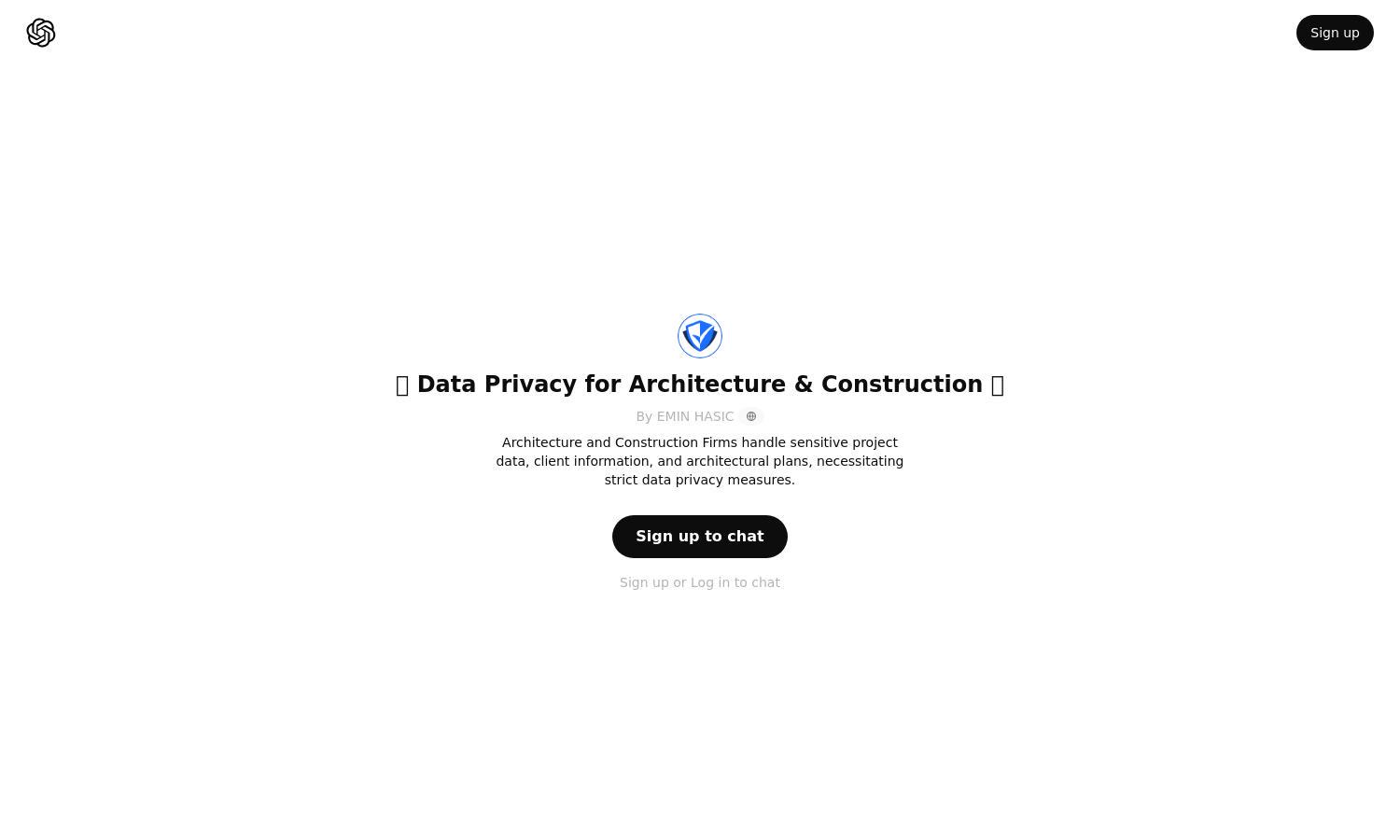 ChatGPT - 👑 Data Privacy for Architecture & Construction 👑 Website