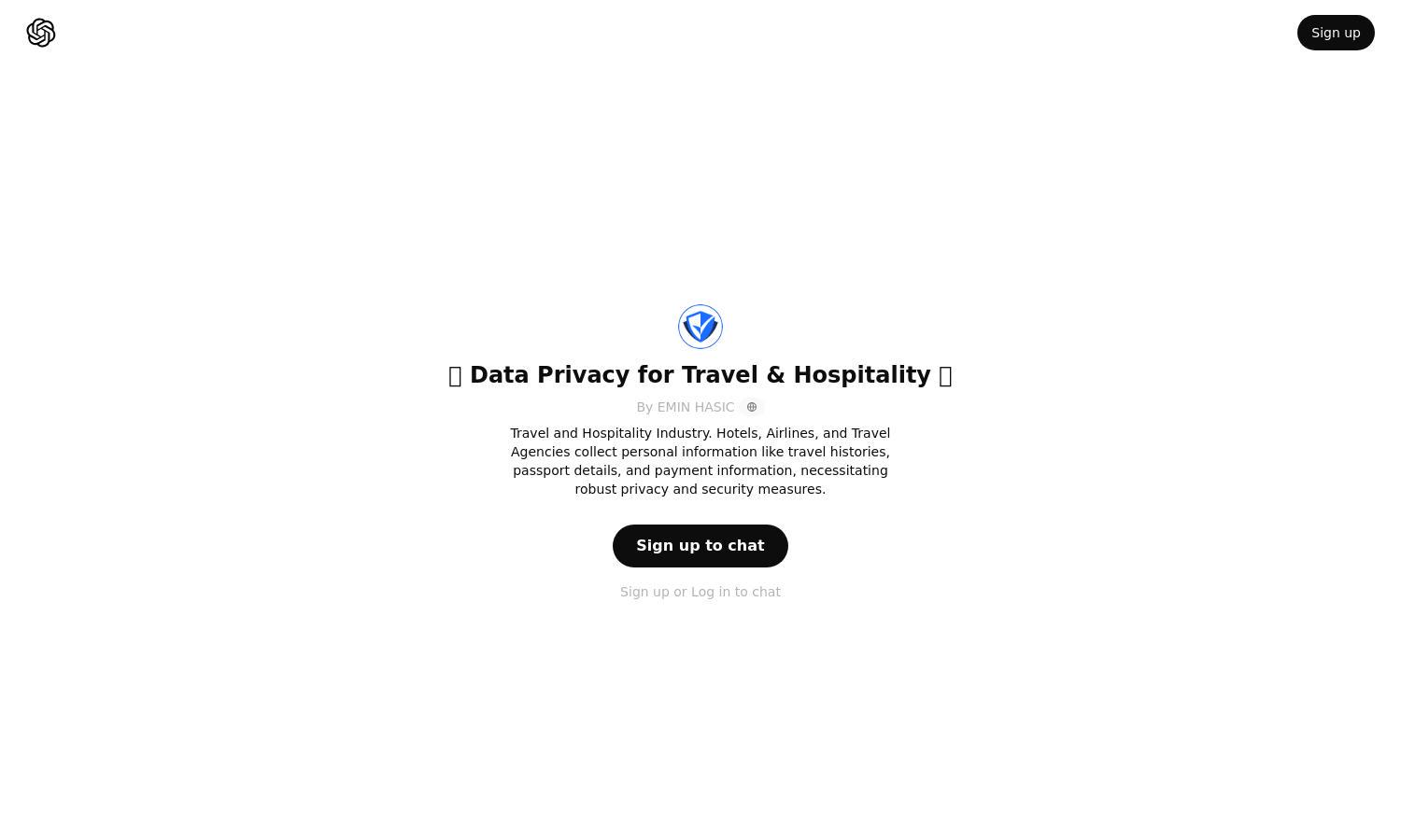 ChatGPT - 👑 Data Privacy for Travel & Hospitality 👑 Website