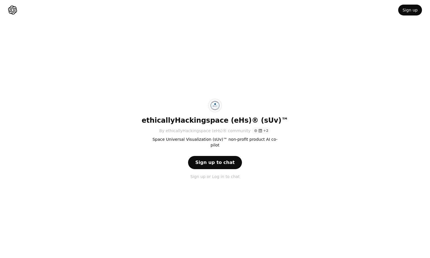 ChatGPT - ethicallyHackingspace (eHs)® (sUv)™ Website