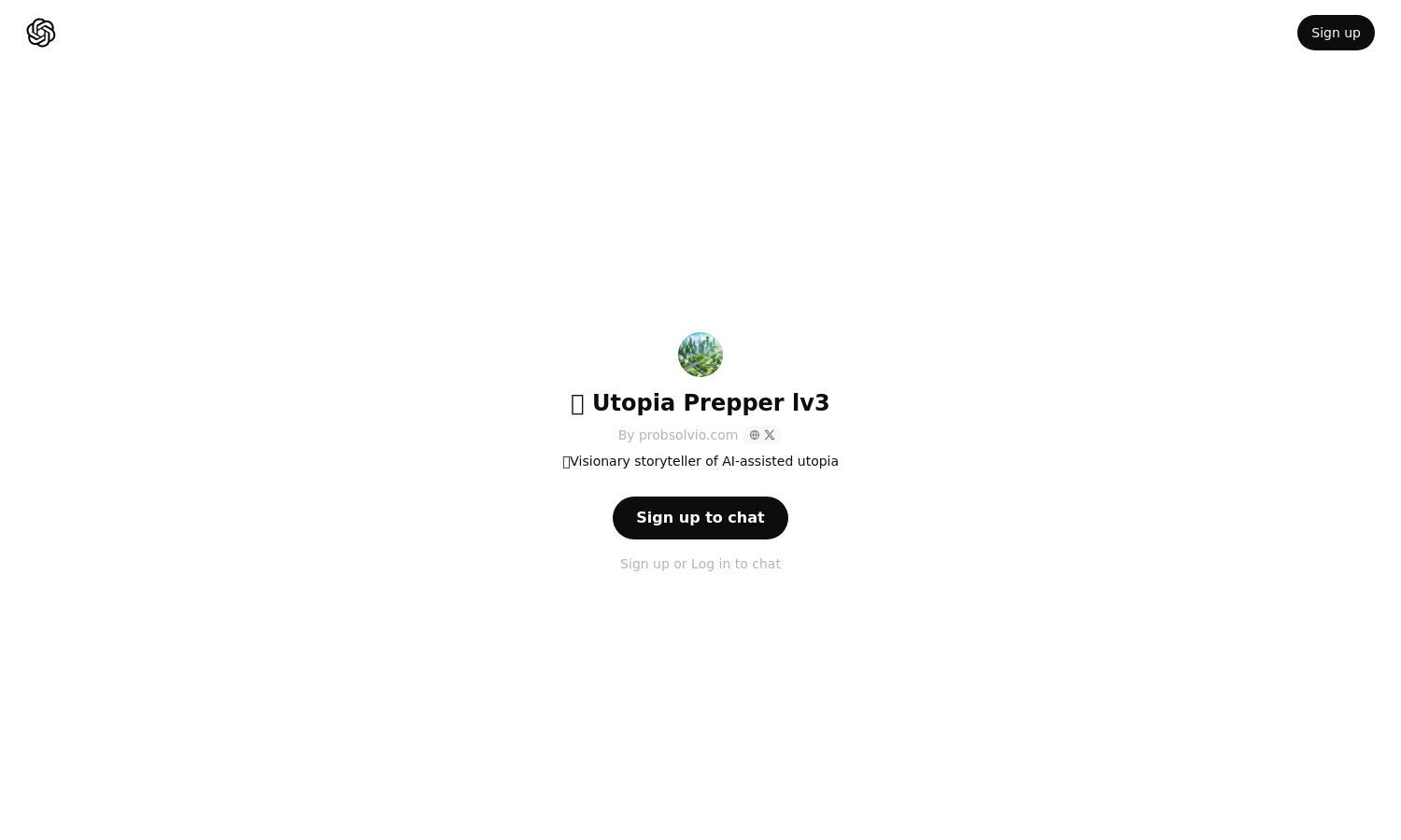 ChatGPT - 🌄 Utopia Prepper lv3 Website