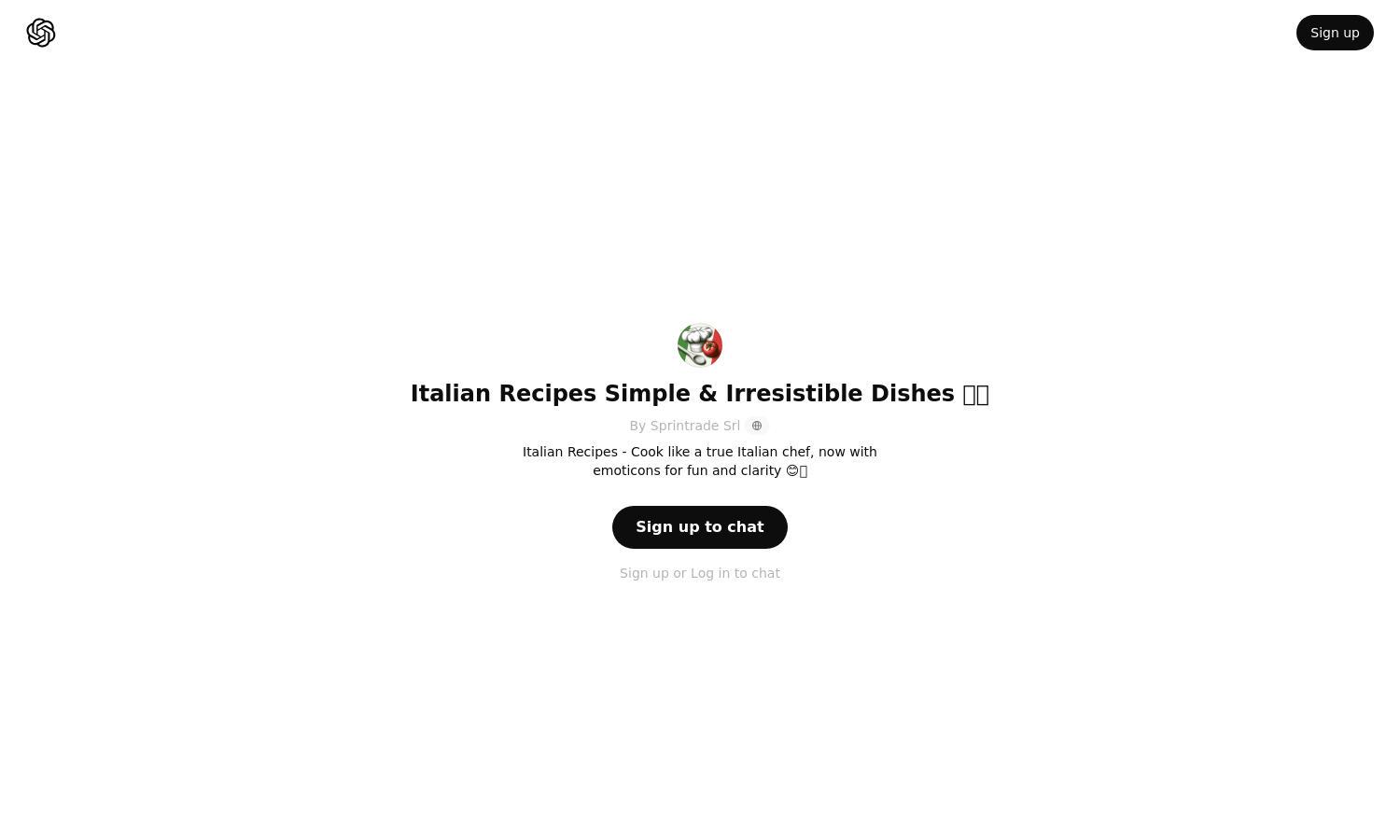 ChatGPT - Italian Recipes Simple & Irresistible Dishes 🍕🍝 Website