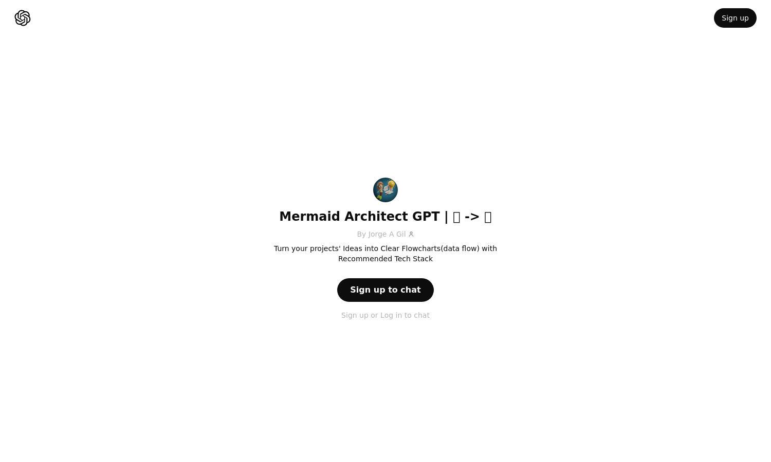 ChatGPT - Mermaid Architect GPT | 💡 -> 👁 Website