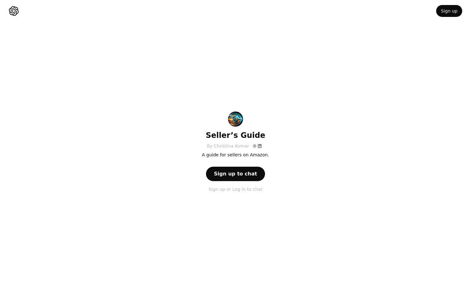 ChatGPT - Seller’s Guide Website