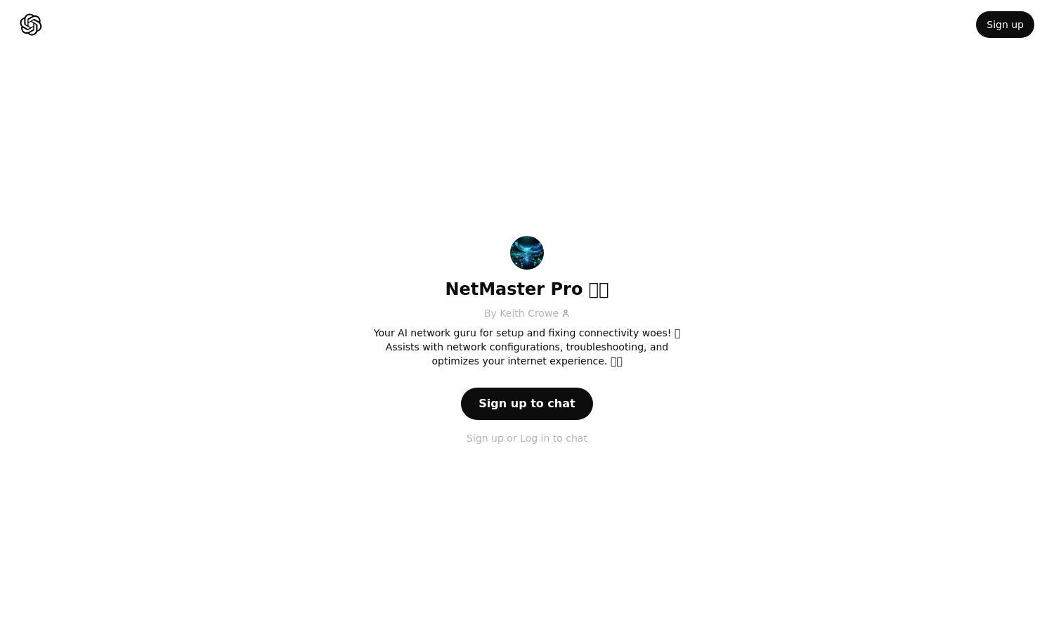 ChatGPT - NetMaster Pro 🌐🛠️ Website