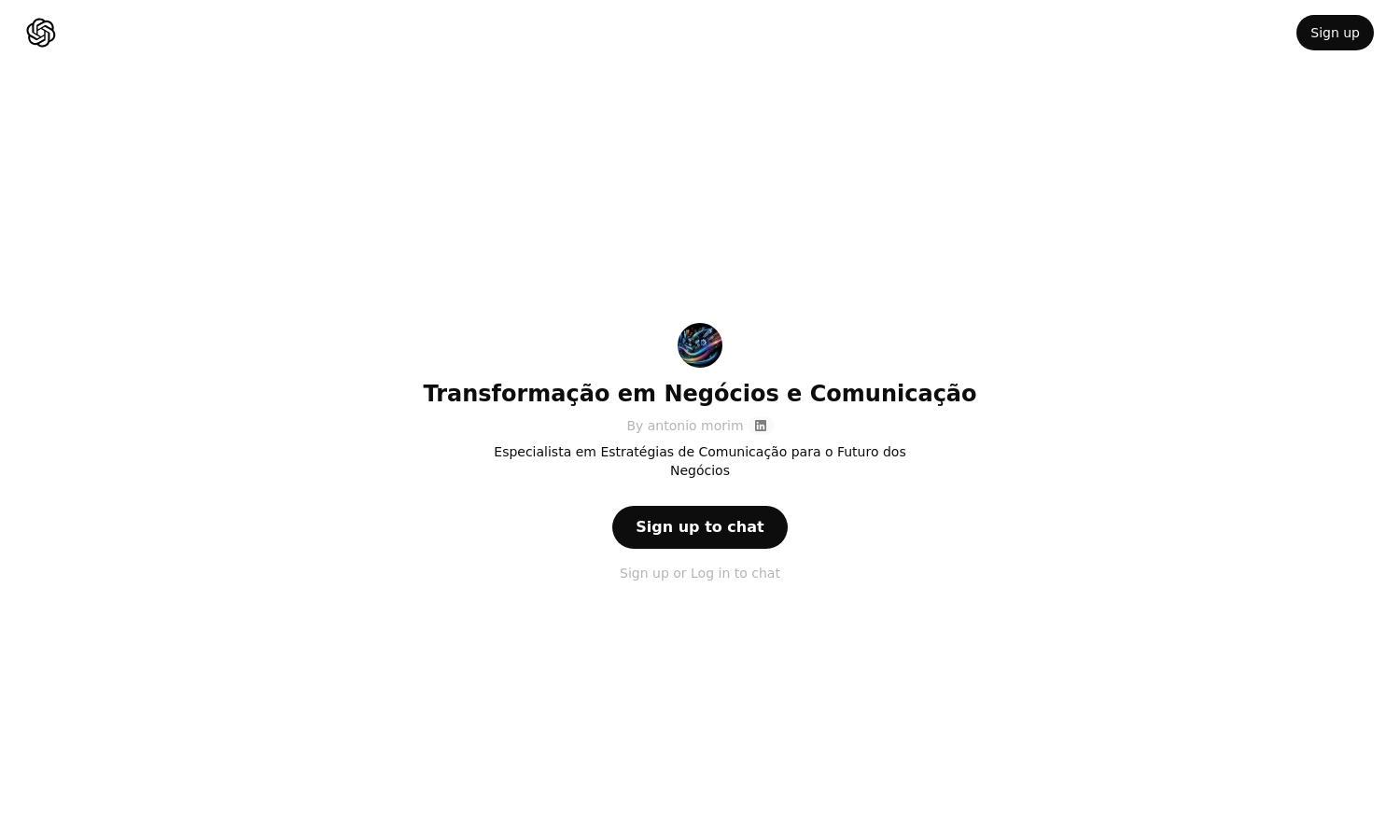 ChatGPT - Transformação em Negócios e Comunicação Website