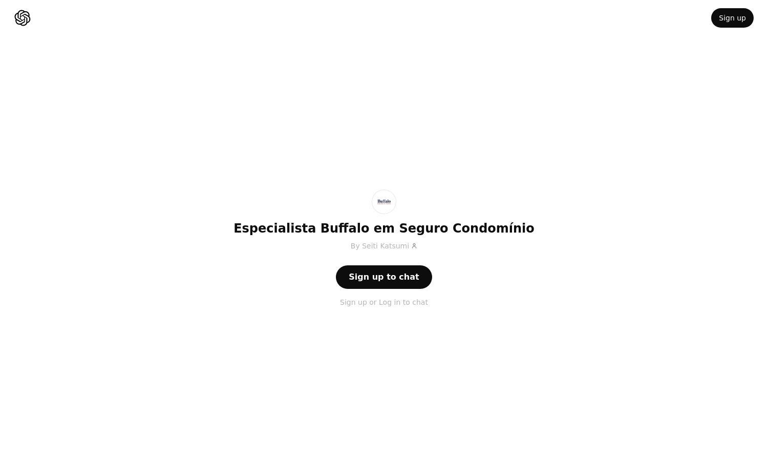 ChatGPT - Especialista  Buffalo em Seguro Condomínio Website