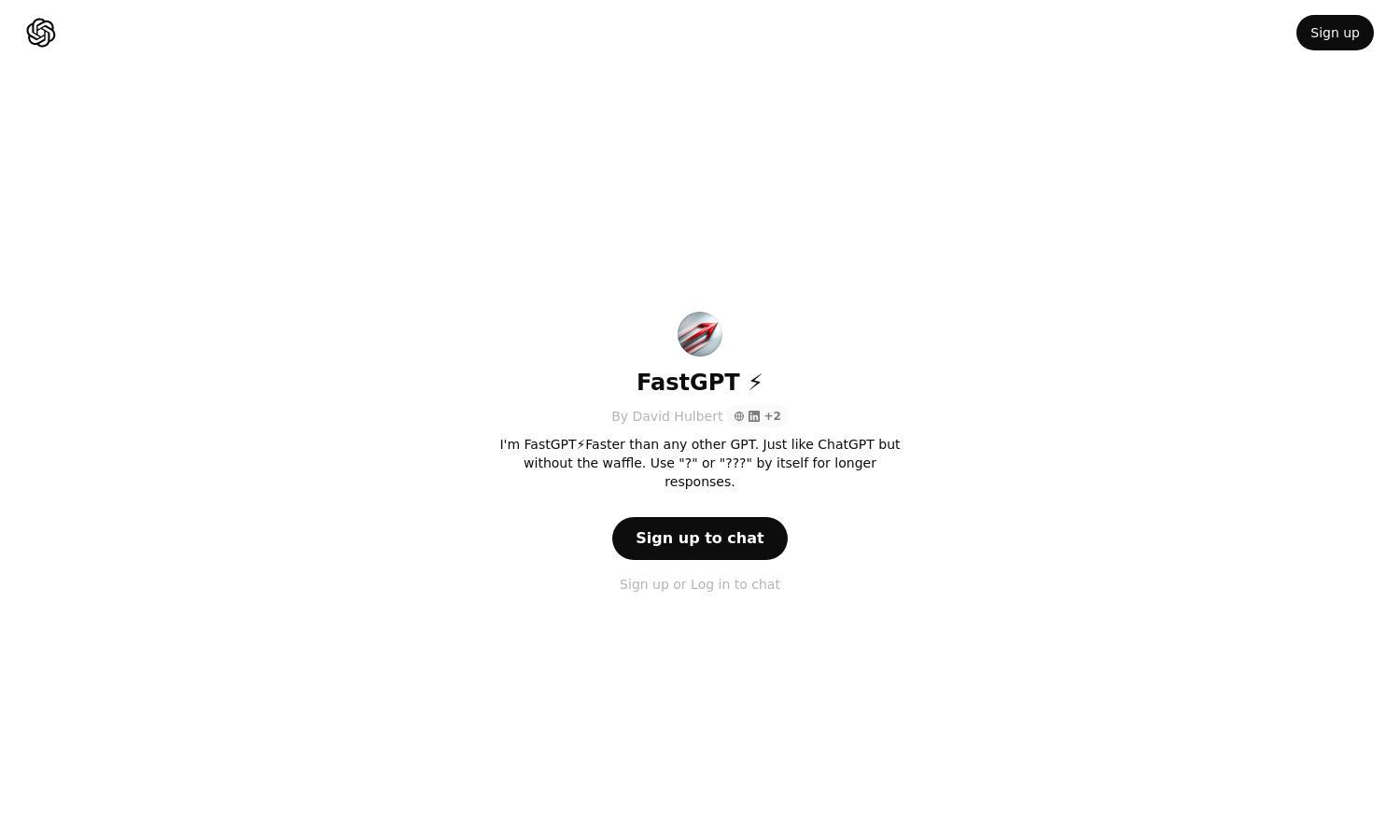 ChatGPT - FastGPT ⚡ Website