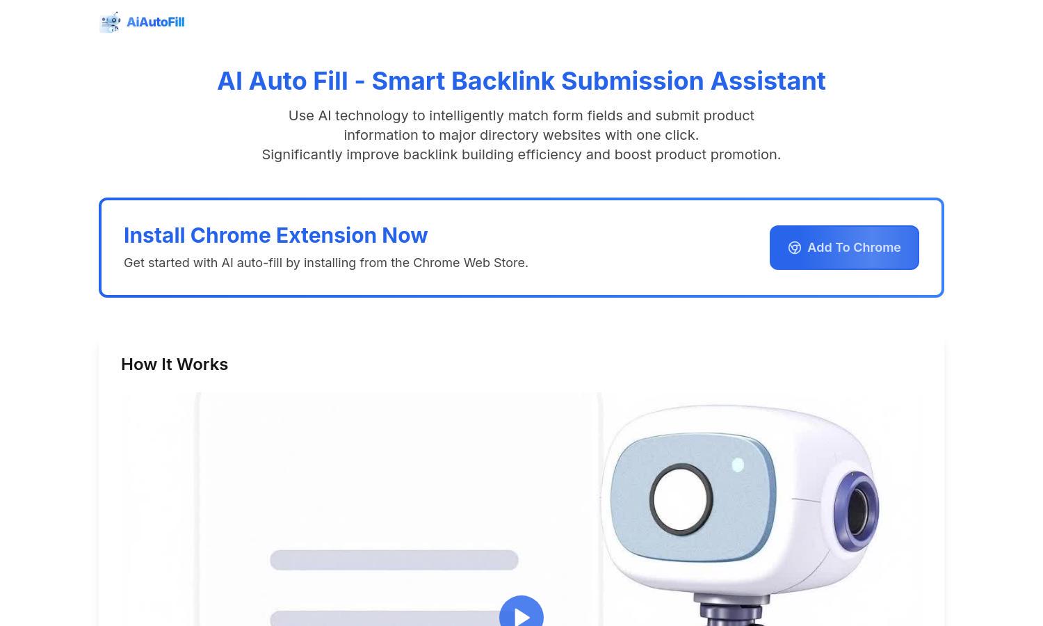 AI Auto Fill Website