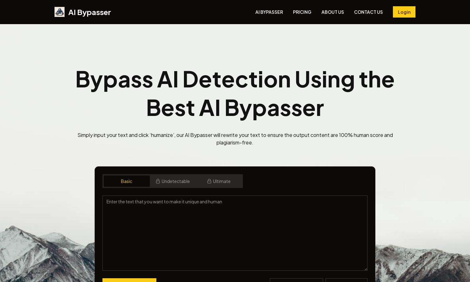 AI Bypasser Website