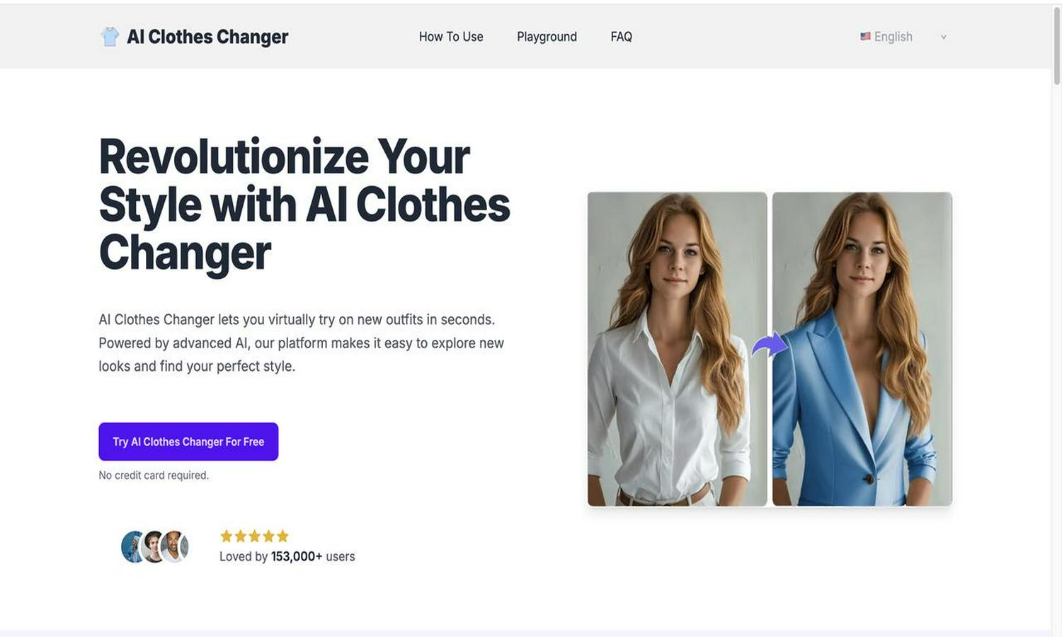 AI Clothes Changer Website