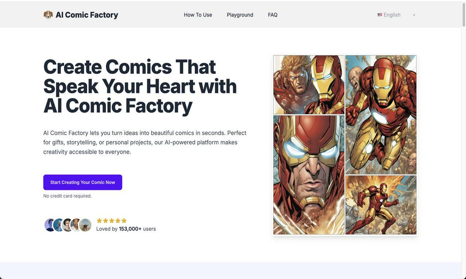 AI Comic Factory Website