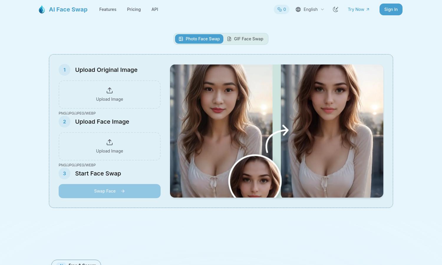 AI Face Swap Website
