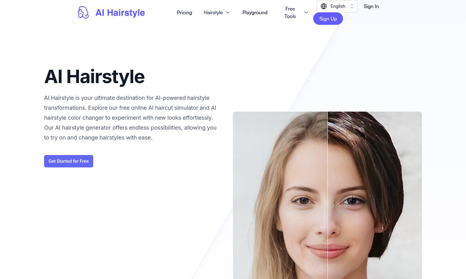 AI Hairstyle Website