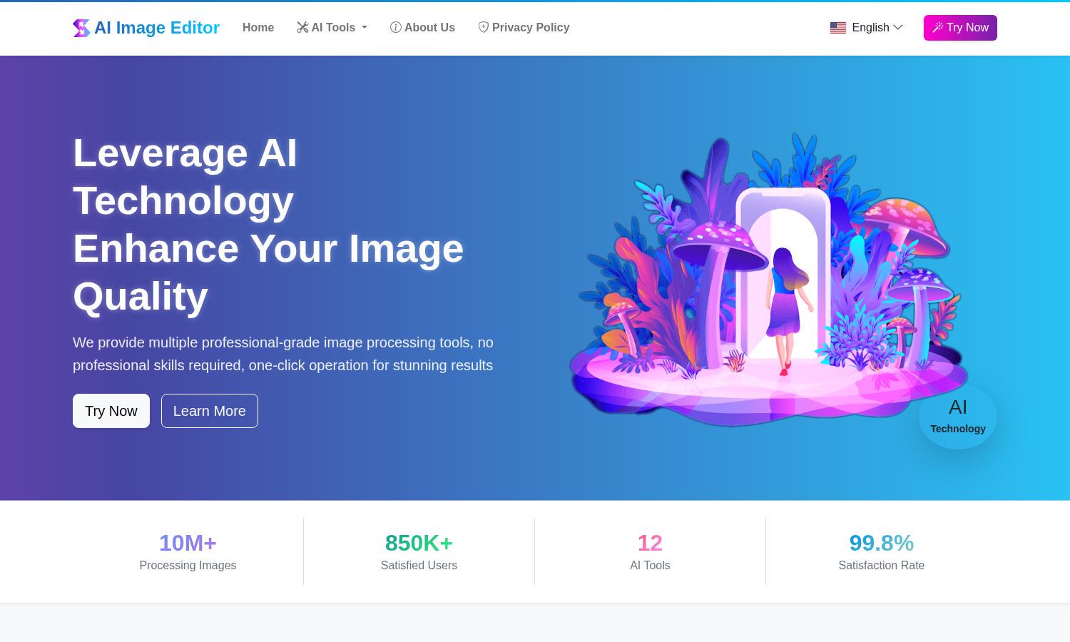 AI Image Editor Website