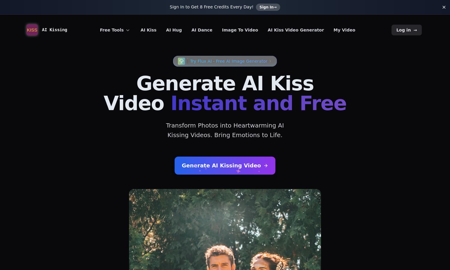 AI Kissing Website