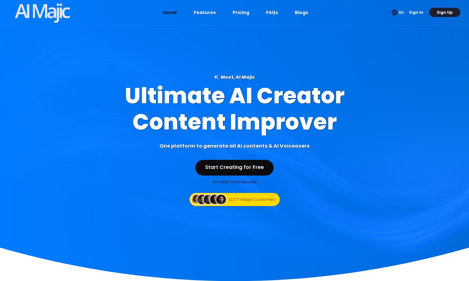 AI Majic Website