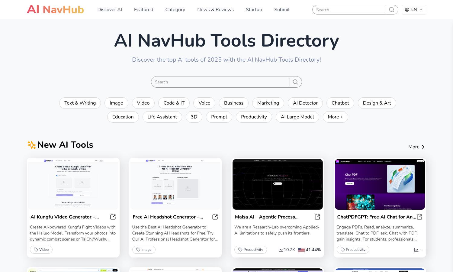 AI NavHub Website