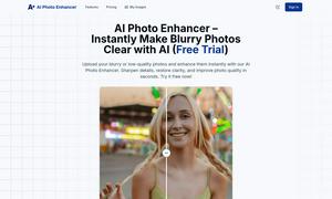 AI Photo Enhancer Website