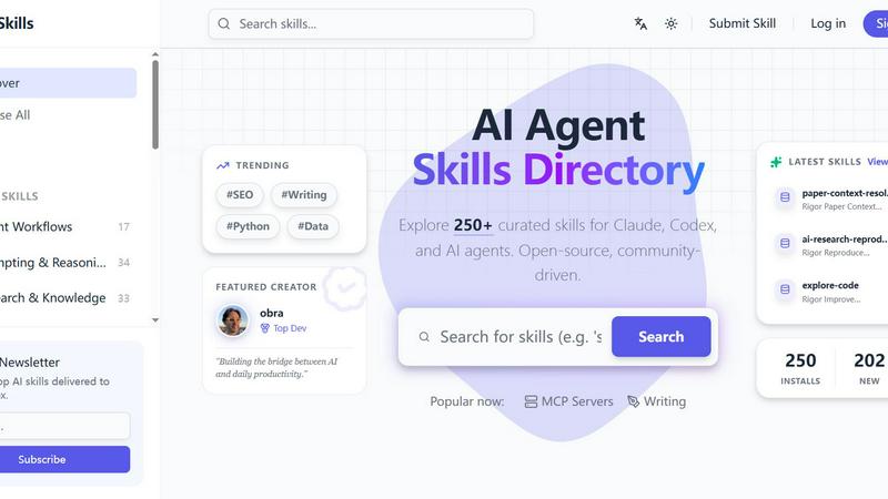 AI Agent Skills screenshot