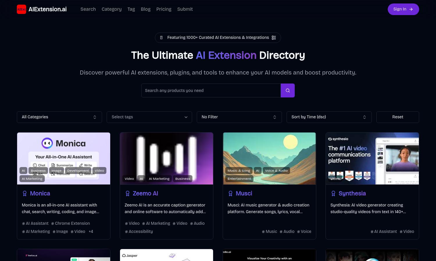 AIExtension.ai Website