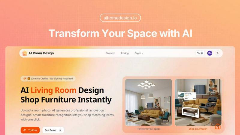 Ai Home Design application interface and features