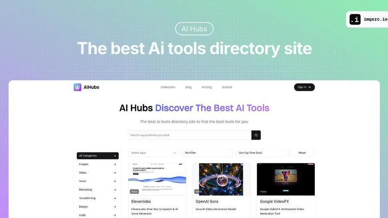 AI Hubs application interface and features