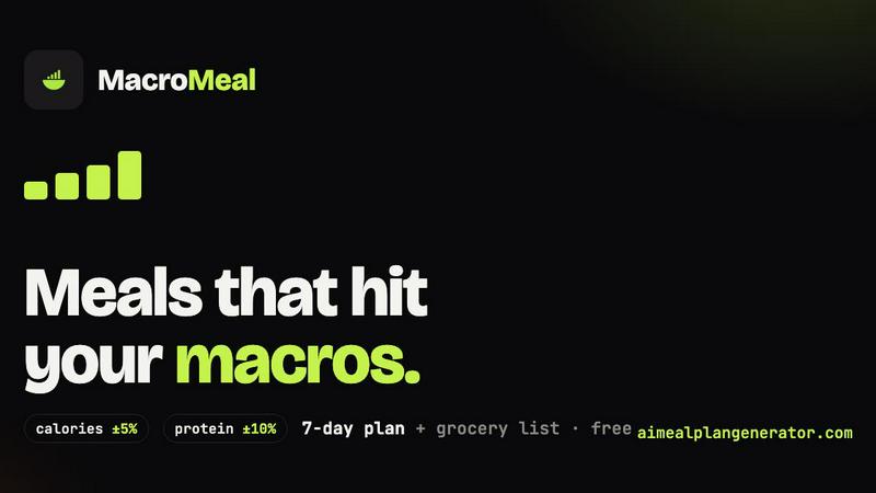 AI Meal Plan Generator screenshot