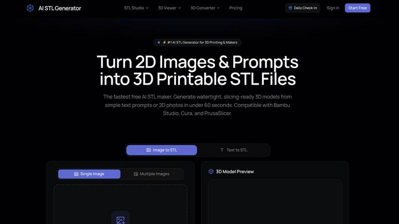 AI STL Generator screenshot