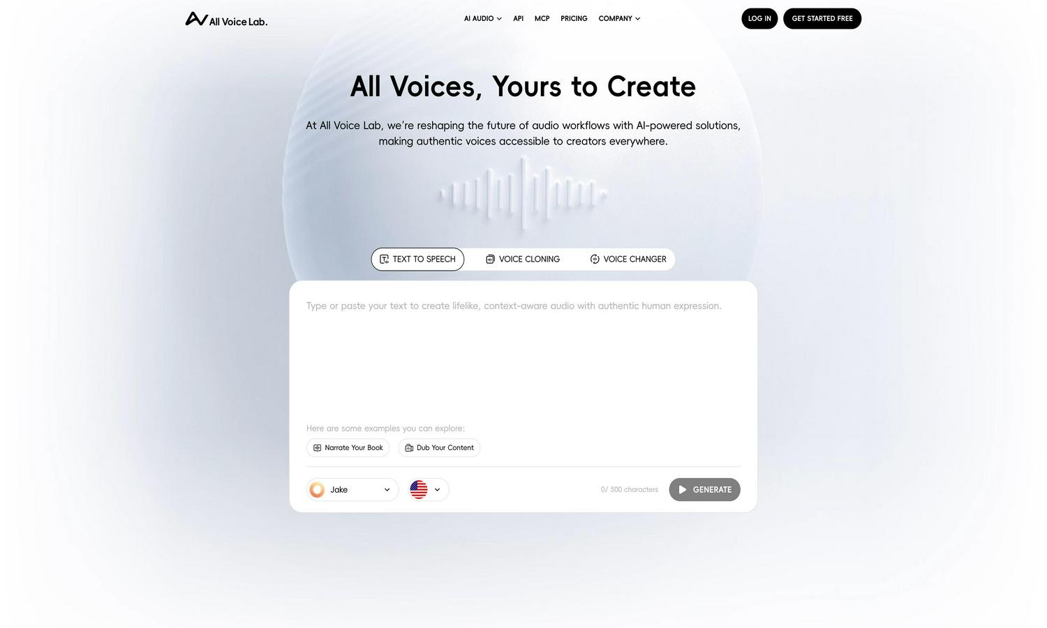 All Voice Lab Website