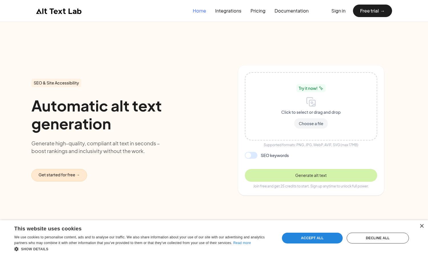 AltTextLab Website