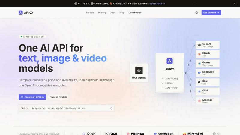 APIKO AI API screenshot