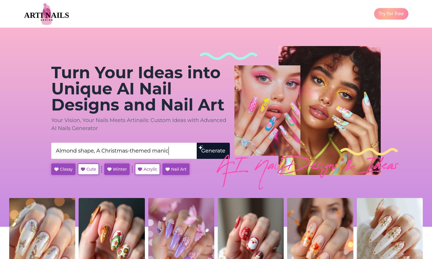 Artinails Website