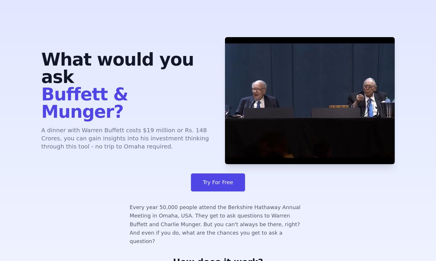 Ask Buffett & Munger Website