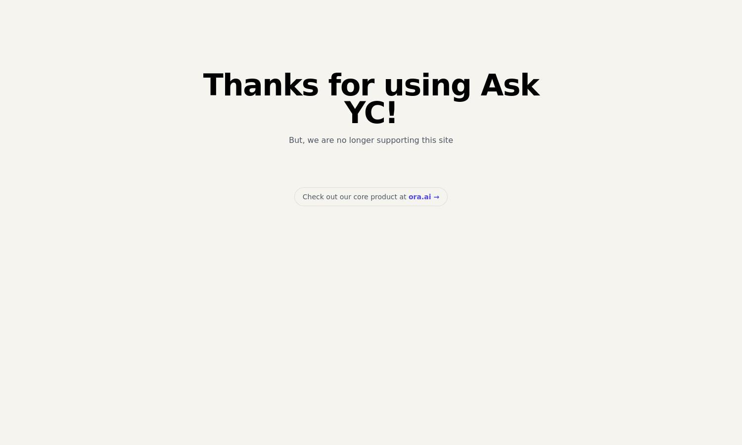 Ask YC Website