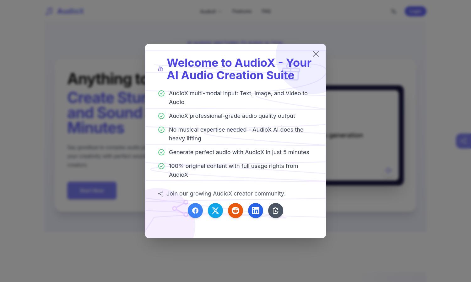 AudioX Website