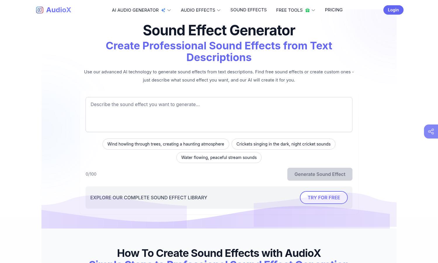 AudioX Website