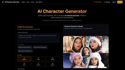 AI Character Generator - AI tool for Design Tools
