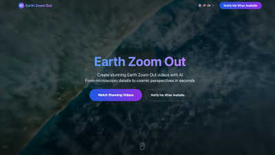Earth Zoom Out - AI tool for Video