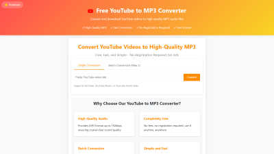 YouTube to MP3 Converter - AI tool for Audio & Music