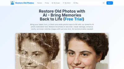 Restore Old Photos - AI tool for Design Tools