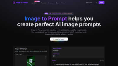Image to Prompt - AI tool for Content Creation