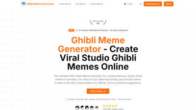 Ghibli Meme Generator - AI tool for Content Creation